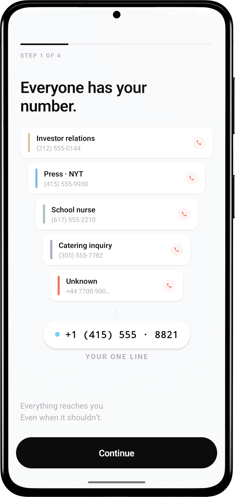 Everyone has your number — every caller funnels to your one line